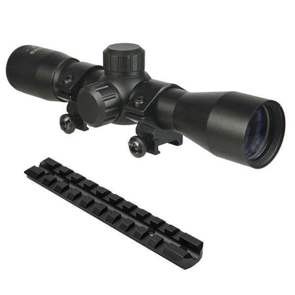 10/22 Combo #2 - Compact 4x32 Scope + Rings + Picatinny Mount - Click Image to Close