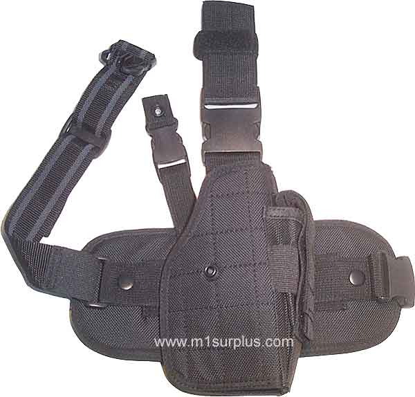 UTG Black Tactical Drop Leg Holster w/ Mag Pouch UTG Black Tactical