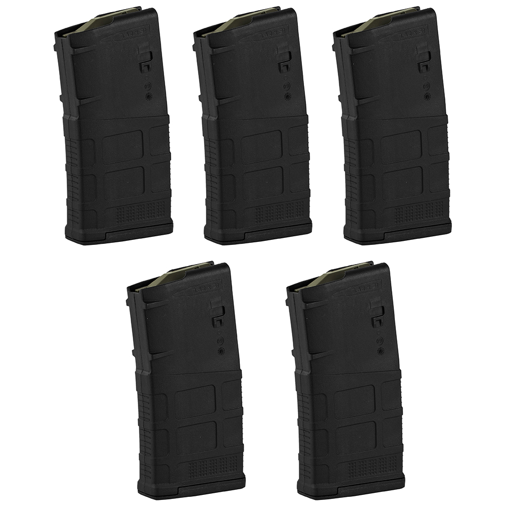 5 Pack - MAGPUL M3 20rd PMAG Magazine for AR308 7.62 .308 Rifle