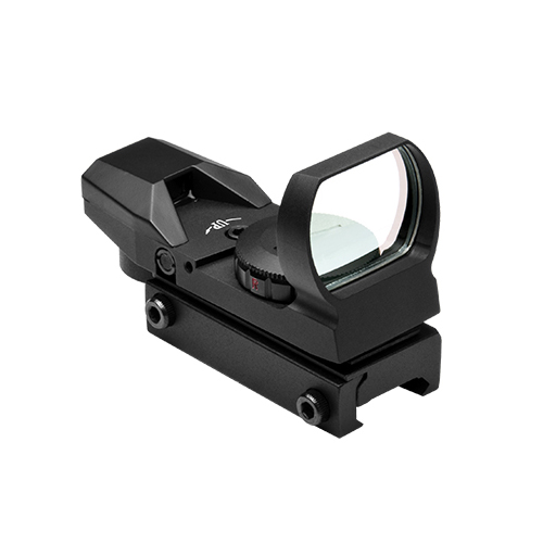 NcStar Reflex Sight With 4 Red/Green Reticles + Picatinny Mount - Click Image to Close