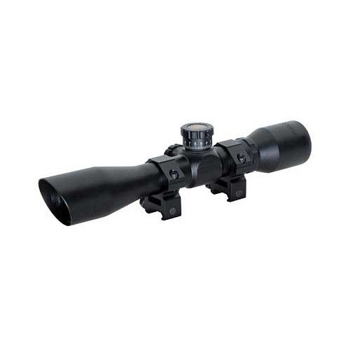 TRUGLO XTREME 4x32 Compact Mil-Dot Rifle Scope With Ring Mounts