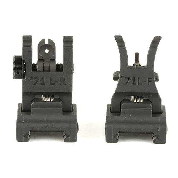 A.R.M.S. #71 Flip Up AR15 Back Up Polymer Sight Set Made In USA - Click Image to Close