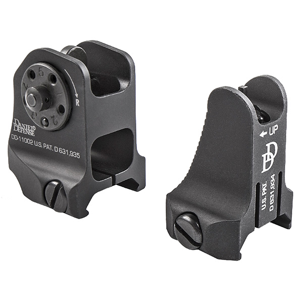 Made in USA Daniel Defense Fixed Front and Rear Sight Set Combo - Click Image to Close