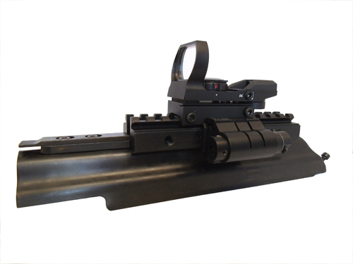 AK Combo #4 - Trirail Mount + 4 Reticle Reflex Sight + Red Laser