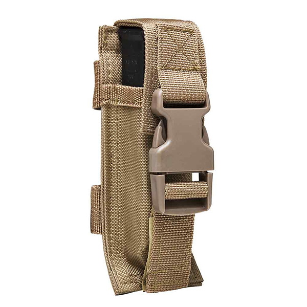 VISM Tactical Tan MOLLE Single Magazine / Accessory Pouch