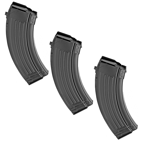 3 Pack - SGM Tactical Steel 30rd 7.62X39 Magazine for AK47 Rifle