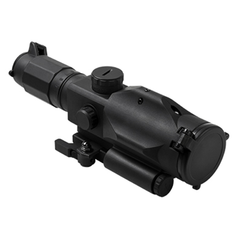 VISM SRT 3-9x40 Armored P4 illuminated Scope With Green Laser - Click Image to Close